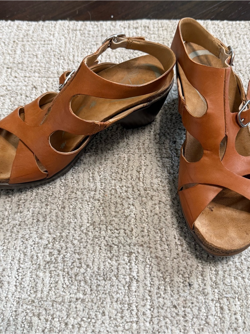 Dansko Leather Strappy Heeled Sandals Brown Size 36 EU / US 5.5-6 - Picture 4 of 6